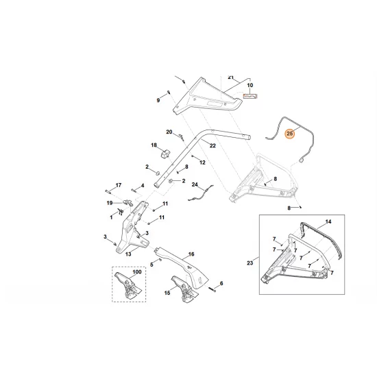 STIHL  Dźwignia przełącznika WB41 764 0200